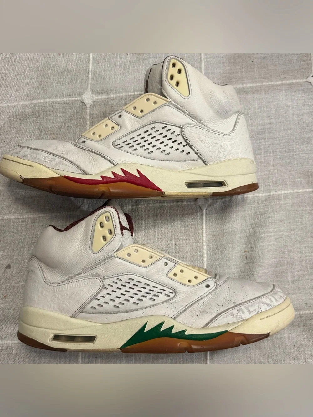 Air Jordan Retro 5 'El Grito-Sail' Sz 14 HF8833-100 READ DESCRIPTION
